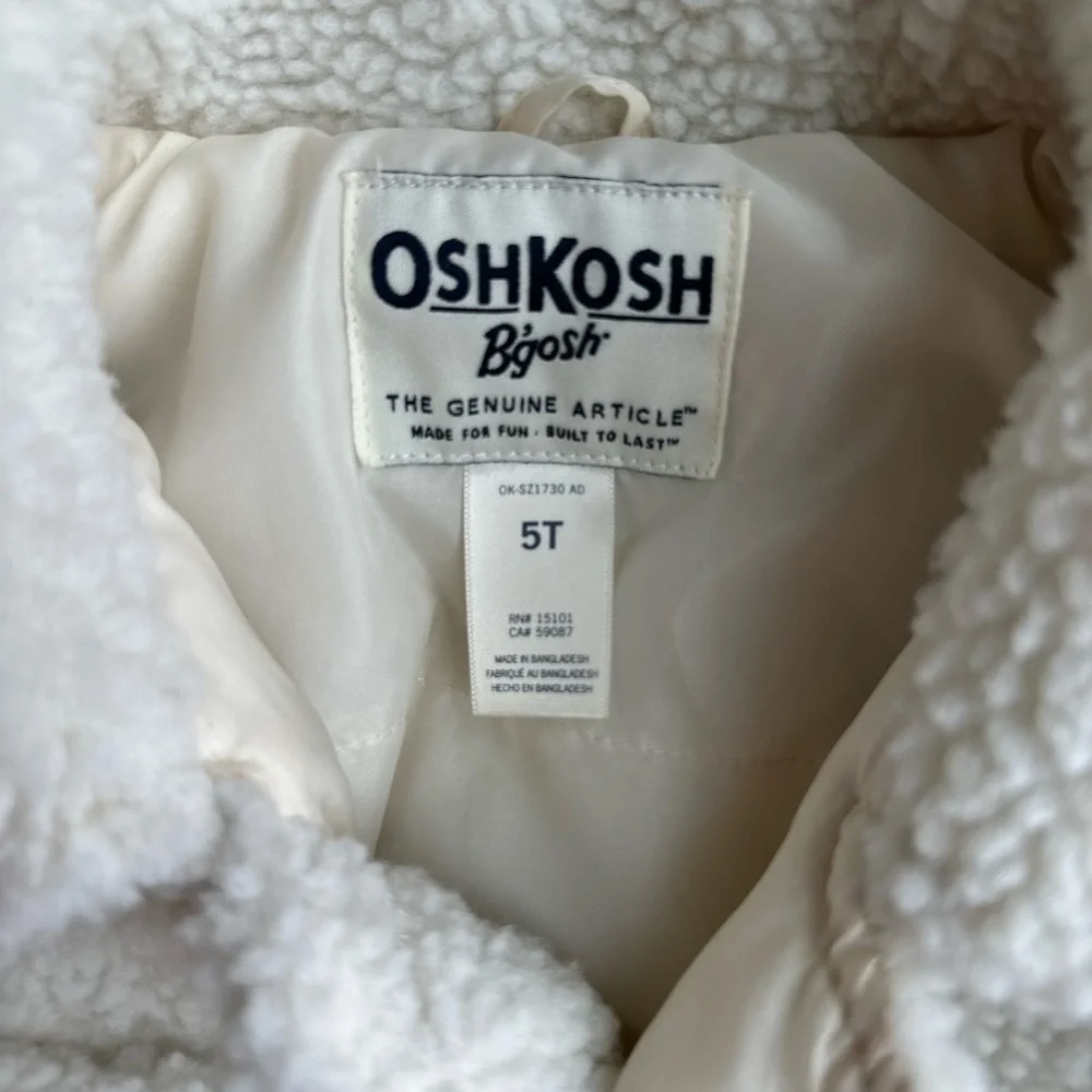 OshKosh B’gosh Girls 5T Sherpa Jacket